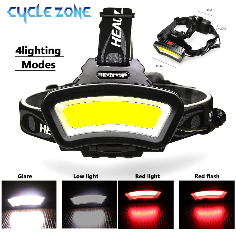 COB LED ヘッドランプ USB 充電式赤白光釣りヘッド - Outdoor Adventure Zone のレビューと価格