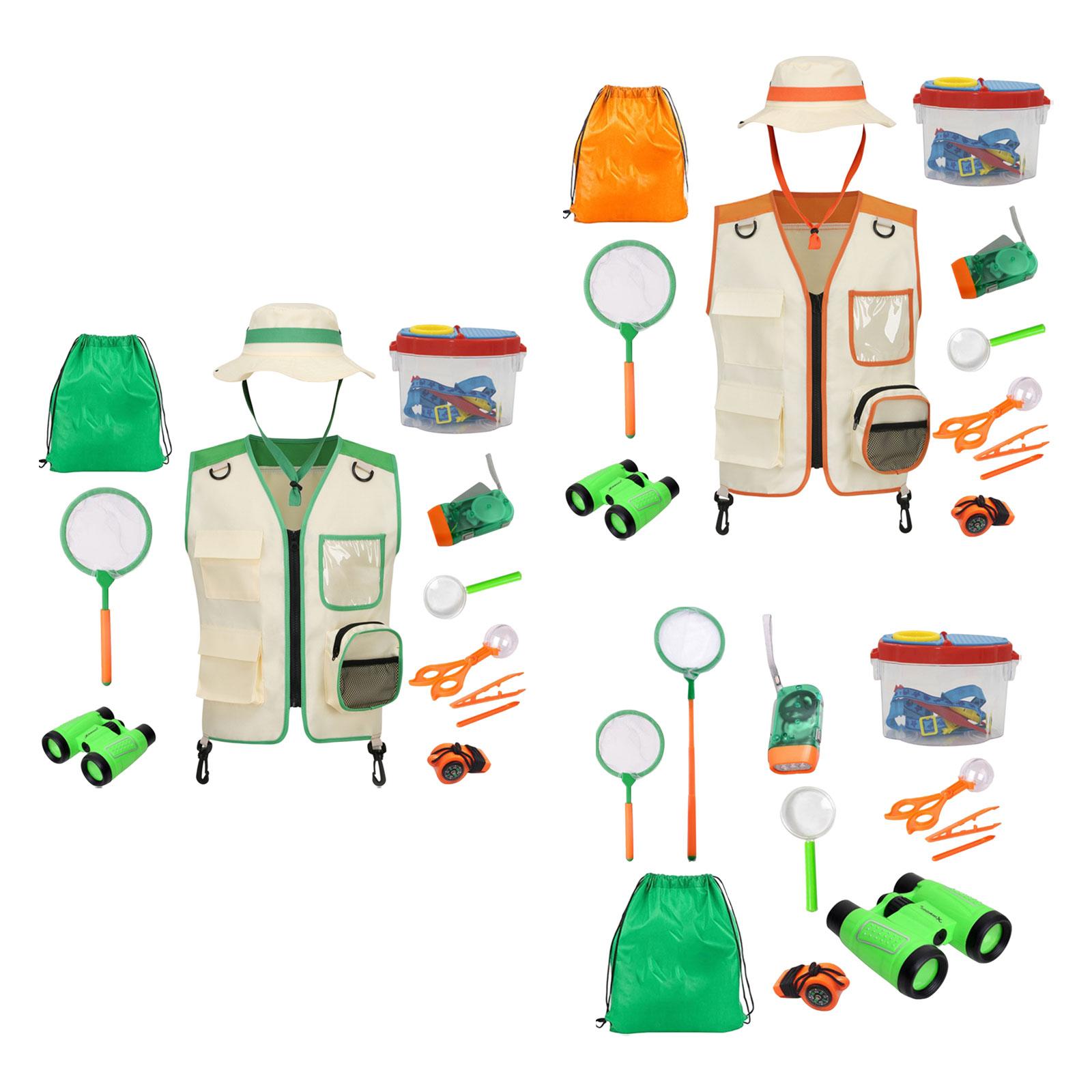 男の子向け、帽子と道具が付いたアウトドアアドベンチャー用キッ - Outdoor Adventure Kit For Kids のレビューと価格